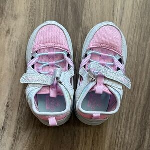 Brand new, never worn. OshKosh B'gosh Pink and Silver Kids Sneakers